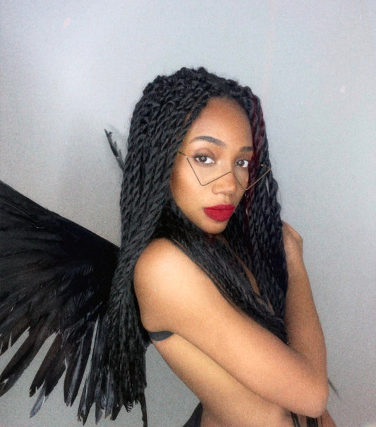 W Frame No Lens Jewelry Eyewear Gold & Silver