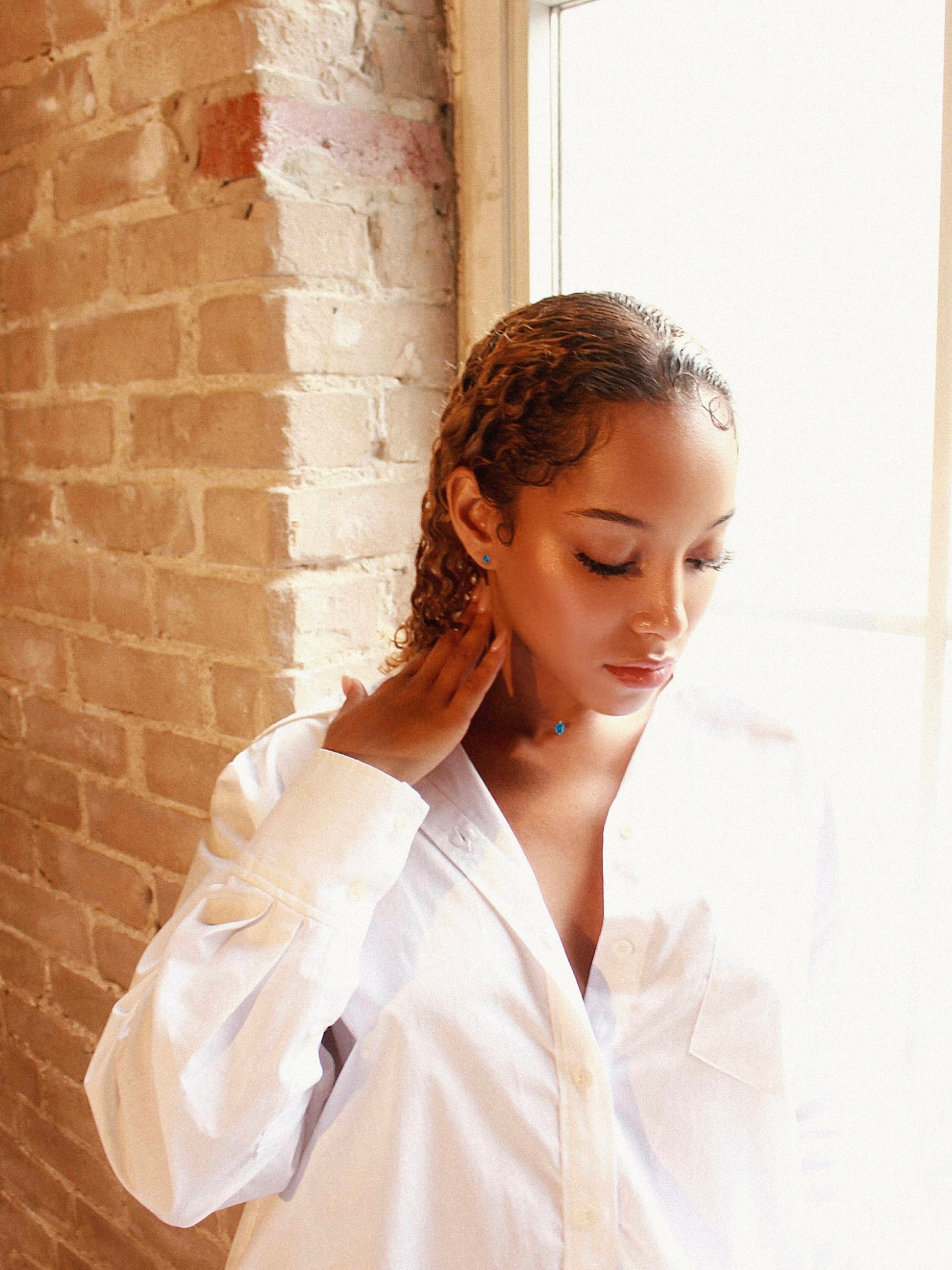 Birthstone Necklace 925 Silver x Cubic Zirconia Solitaire Pendant & Clear Chocker Chain Gift Valentine's Day