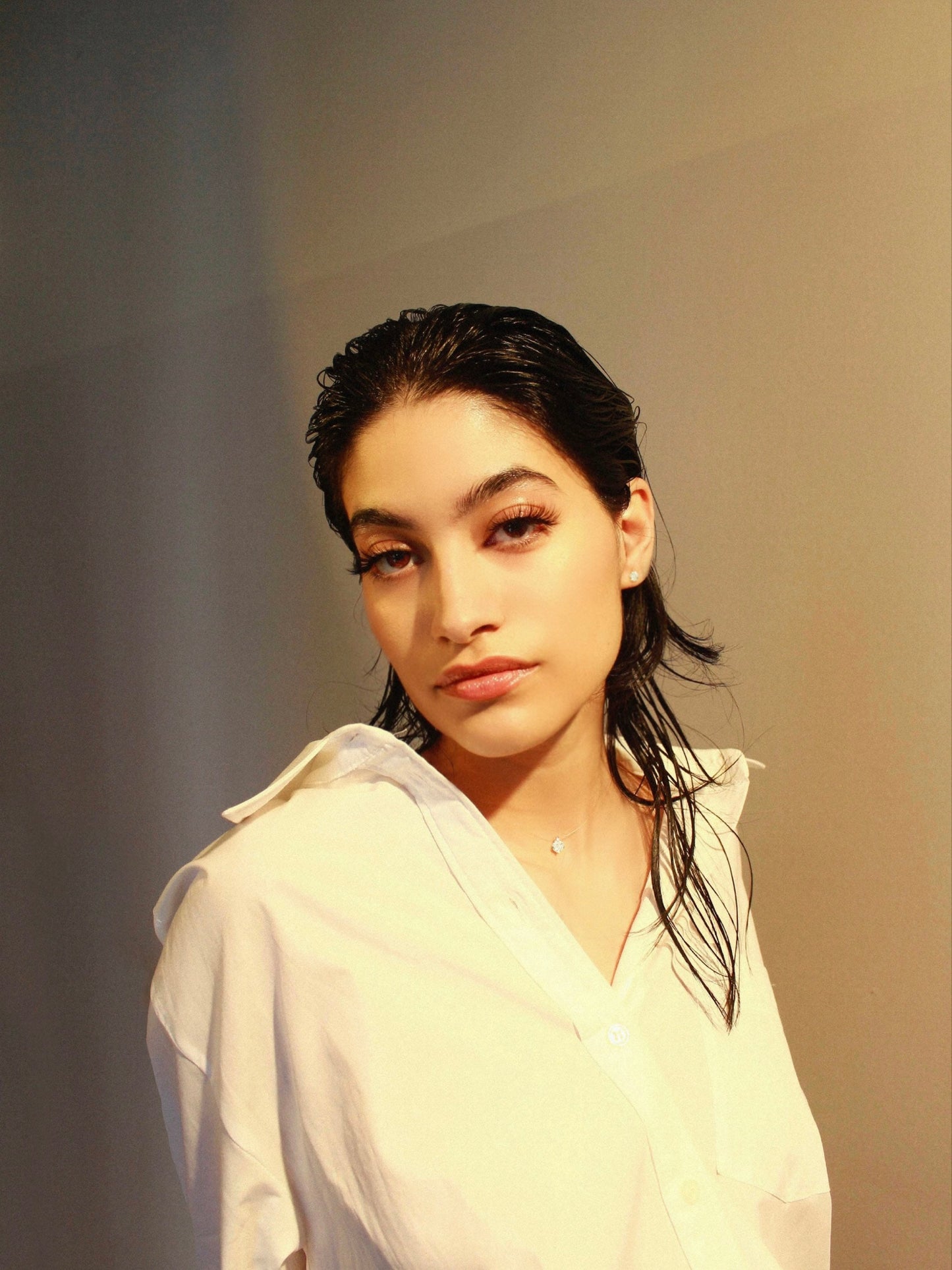 Birthstone Necklace 925 Silver x Cubic Zirconia Solitaire Pendant & Clear Chocker Chain Gift Valentine's Day